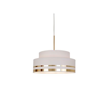Lampadario a sospensione con filo TAMI 1xE27/60W/230V color crema/oro