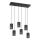 Lampadario a sospensione con filo TANK 6xE27/15W/230V nero