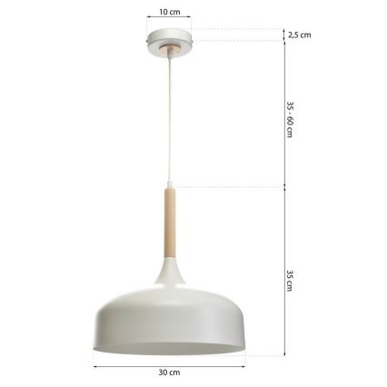 Lampadario a sospensione con filo TAYLOR 1xE27/60W/230V