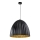 Lampadario a sospensione con filo TELMA 1xE27/60W/230V diametro 50 cm nero/oro