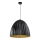 Lampadario a sospensione con filo TELMA 1xE27/60W/230V diametro 70 cm nero/oro