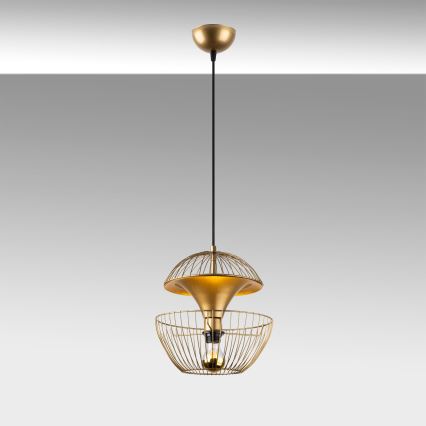 Lampadario a sospensione con filo TELMANDER 1xE27/40W/230V oro