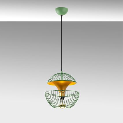 Lampadario a sospensione con filo TELMANDER 1xE27/40W/230V verde