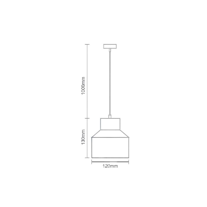 Lampadario a sospensione con filo TERRAZZO 1xE27/60W/230V diametro 12 cm color crema