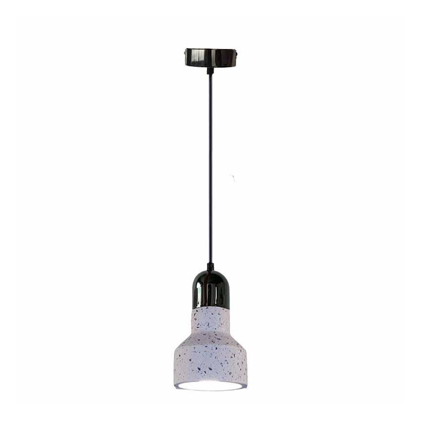 Lampadario a sospensione con filo TERRAZZO 1xE27/60W/230V diametro 12 cm color crema