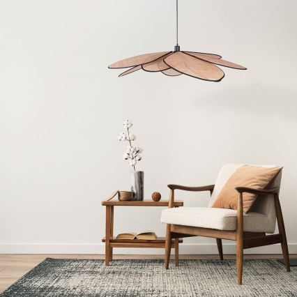 Lampadario a sospensione con filo TOBAGO 1xE27/20W/230V diametro 100 cm beige