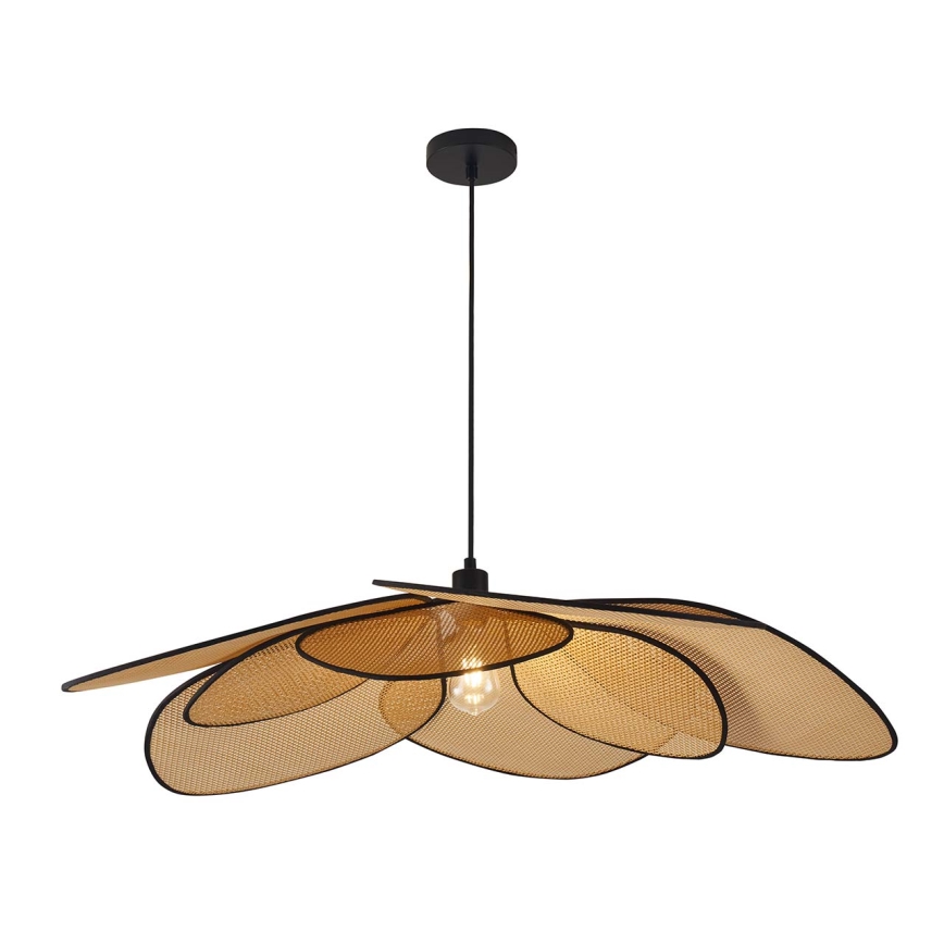 Lampadario a sospensione con filo TOBAGO 1xE27/20W/230V diametro 100 cm beige