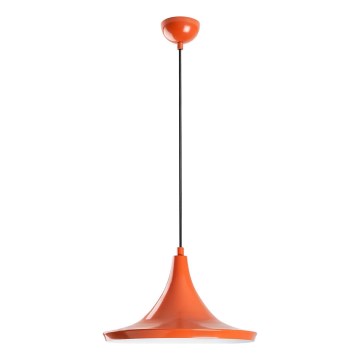 Lampadario a sospensione con filo TOM 1xE27/40W/230V arancione