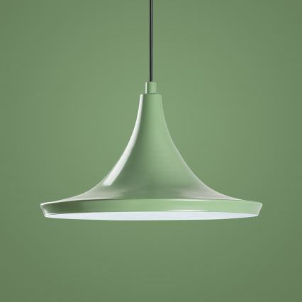 Lampadario a sospensione con filo TOM 1xE27/40W/230V verde