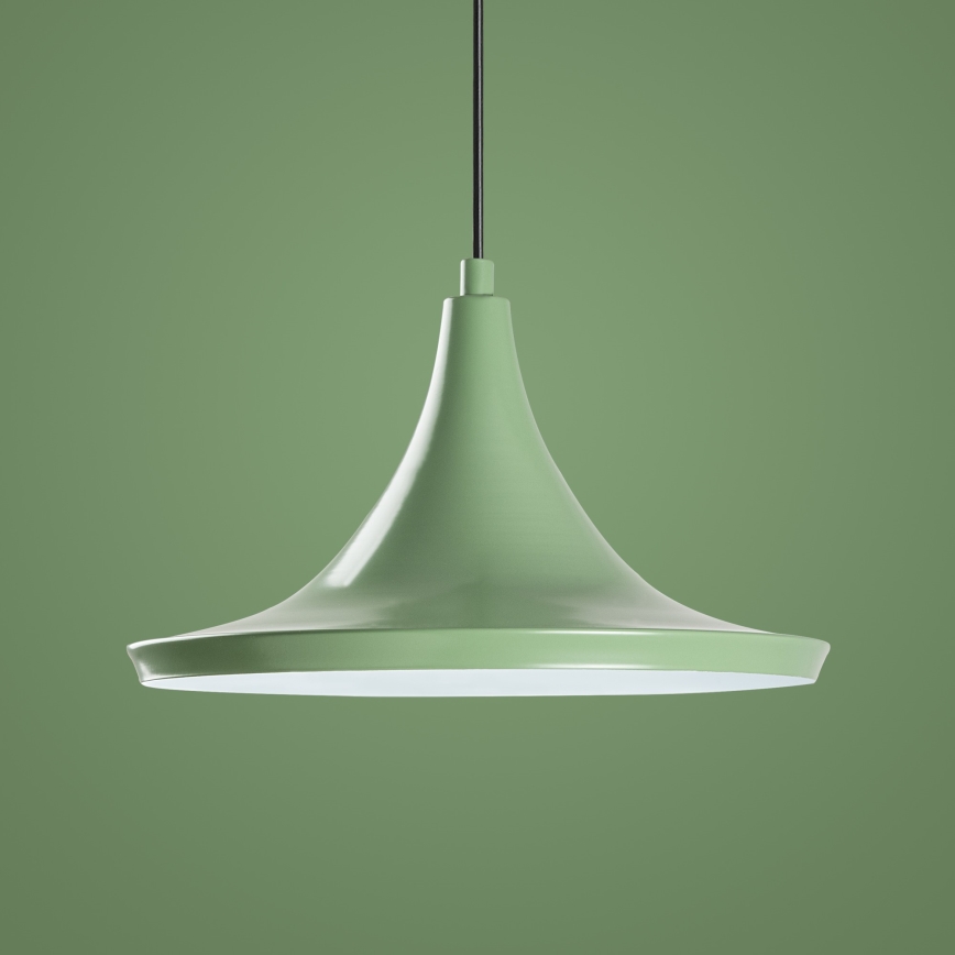 Lampadario a sospensione con filo TOM 1xE27/40W/230V verde