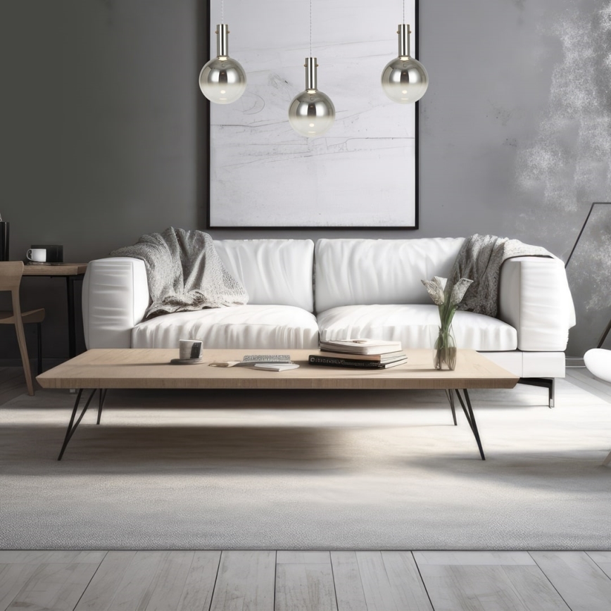 Lampadario a sospensione con filo TORONTO 1xGU10/8W/230V cromo lucido
