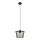Lampadario a sospensione con filo TORRI 1xE27/15W/230V diametro 23 cm nero