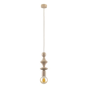 Lampadario a sospensione con filo TOWER 1xE27/15W/230V beige