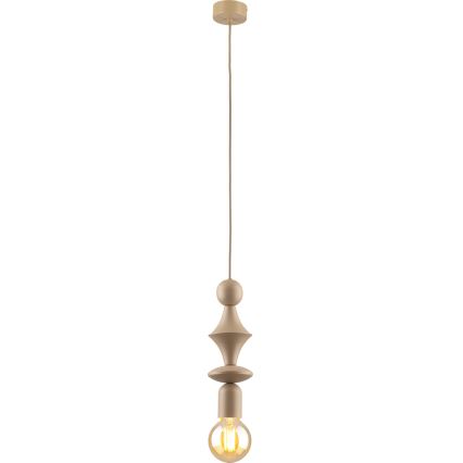 Lampadario a sospensione con filo TOWER 1xE27/15W/230V beige
