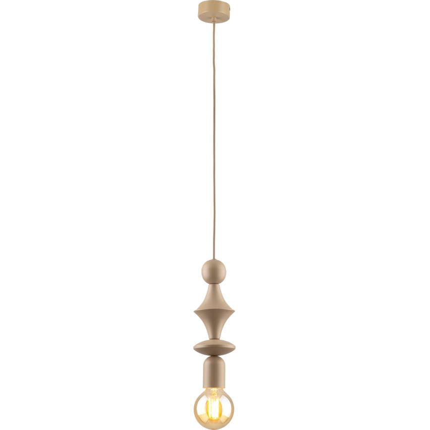 Lampadario a sospensione con filo TOWER 1xE27/15W/230V beige