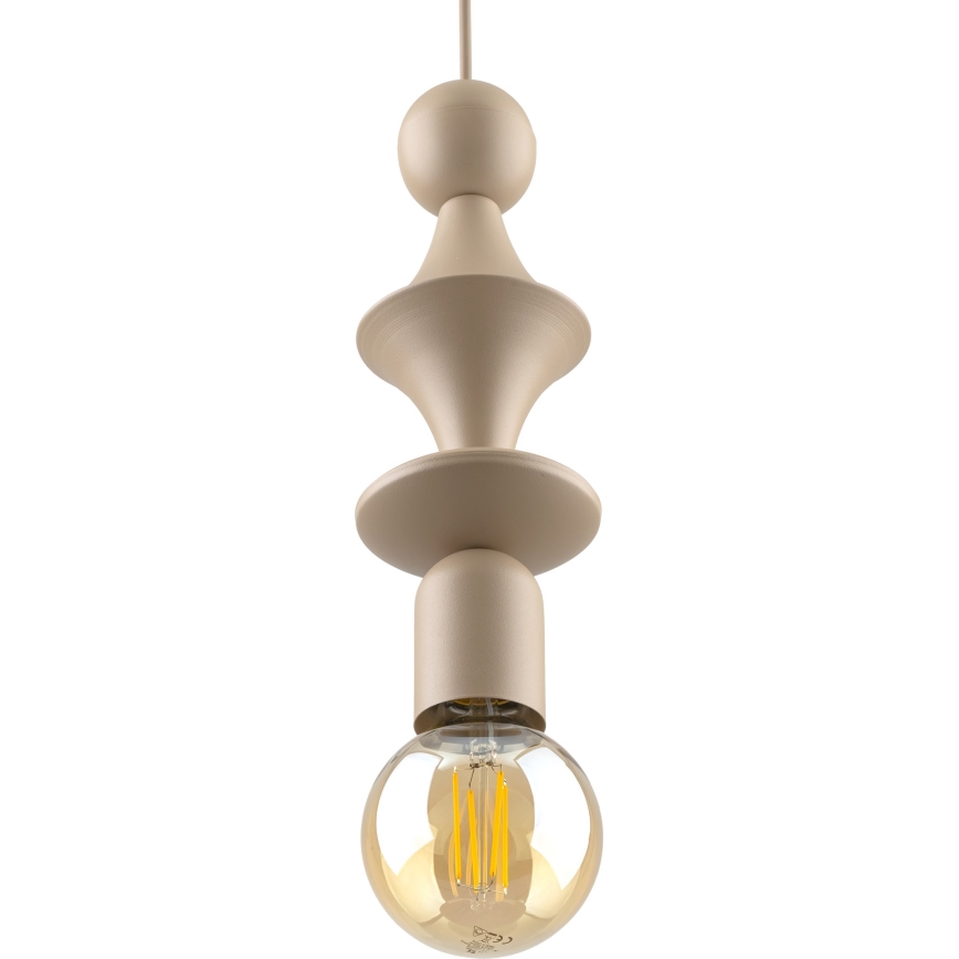 Lampadario a sospensione con filo TOWER 1xE27/15W/230V beige