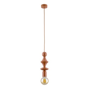 Lampadario a sospensione con filo TOWER 1xE27/15W/230V color mattone