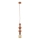 Lampadario a sospensione con filo TOWER 1xE27/15W/230V color mattone