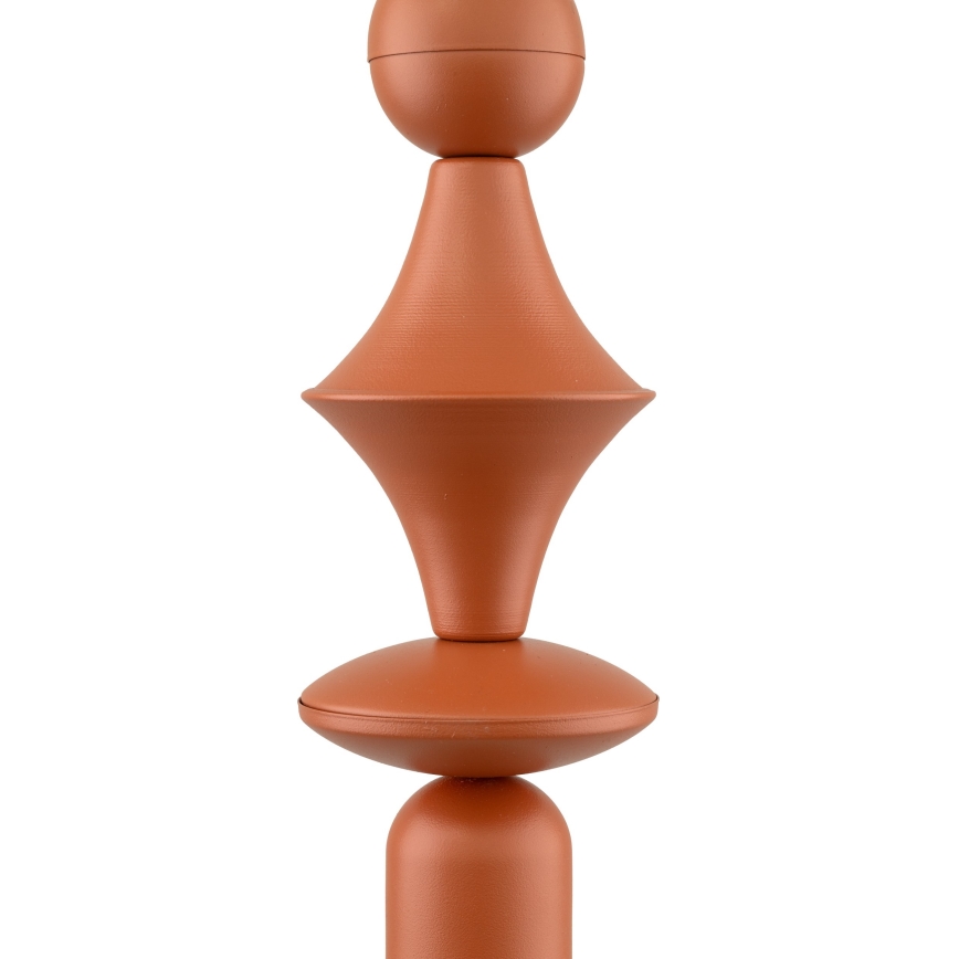 Lampadario a sospensione con filo TOWER 1xE27/15W/230V color mattone