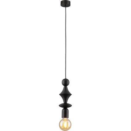 Lampadario a sospensione con filo TOWER 1xE27/15W/230V nero