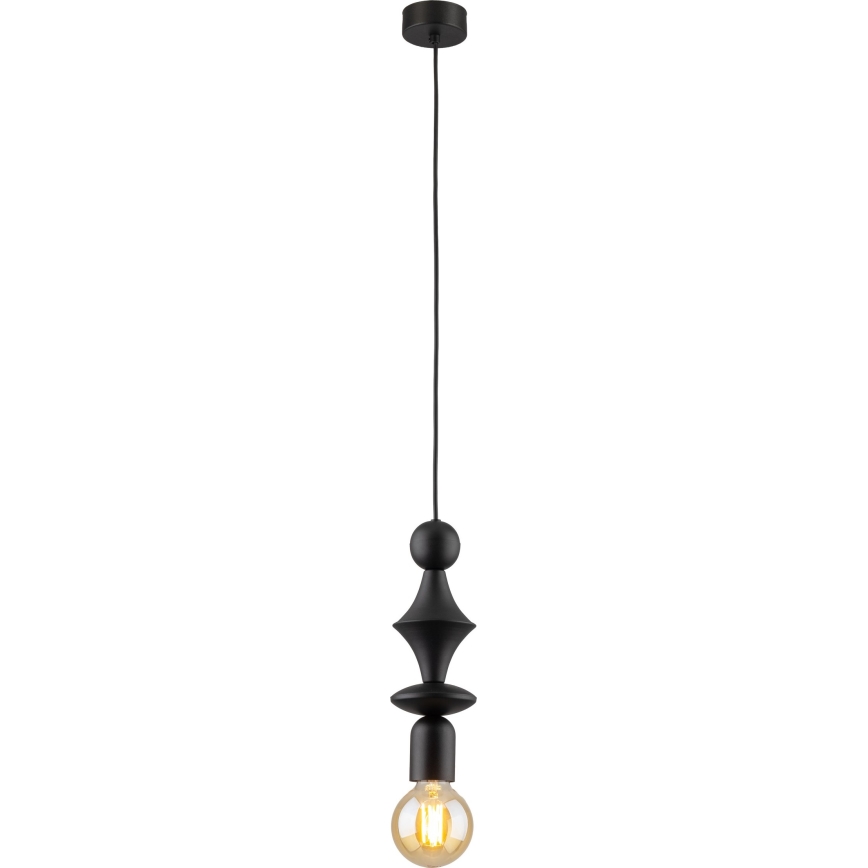 Lampadario a sospensione con filo TOWER 1xE27/15W/230V nero