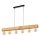Lampadario a sospensione con filo TRABO 6xE27/25W/230V quercia