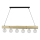 Lampadario a sospensione con filo TRABO 6xE27/60W/230V pino