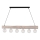 Lampadario a sospensione con filo TRABO 6xE27/60W/230V pino