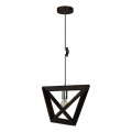 Lampadario a sospensione con filo TRIGONON 1xE27/60W/230V faggio