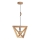 Lampadario a sospensione con filo TRIGONON 1xE27/60W/230V quercia opaco