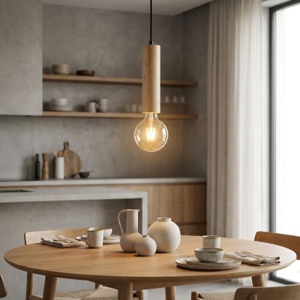 Lampadario a sospensione con filo TRONCO 1xE27/40W/230V