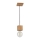 Lampadario a sospensione con filo TRONGO 1xE27/60W/230V quercia
