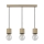 Lampadario a sospensione con filo TRONGO ROUND 3xE27/60W/230V quercia