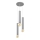 Lampadario a sospensione con filo TUBA 3xE27/15W/230V grigio