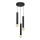 Lampadario a sospensione con filo TUBA 3xE27/15W/230V nero