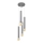 Lampadario a sospensione con filo TUBA 4xE27/15W/230V grigio