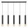 Lampadario a sospensione con filo TUBA 5xE27/15W/230V nero