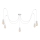 Lampadario a sospensione con filo TUBE 5xE27/15W/230V ragno bianco