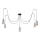 Lampadario a sospensione con filo TUBE 5xE27/15W/230V ragno nero/cromo lucido