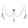 Lampadario a sospensione con filo TUBE 5xE27/15W/230V ragno nero/oro