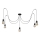 Lampadario a sospensione con filo TUBE LONG 5xE27/10W/230V nero