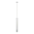 Lampadario a sospensione con filo TUBI 1xGU10/8W/230V bianco