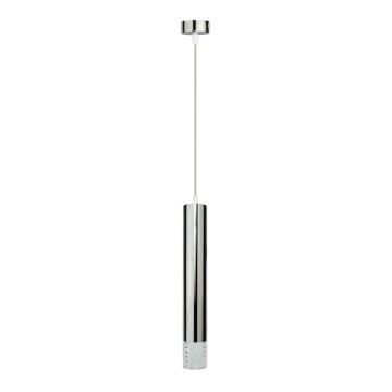 Lampadario a sospensione con filo TUBI 1xGU10/8W/230V cromo lucido