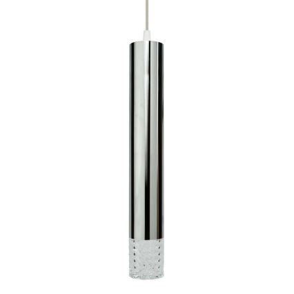 Lampadario a sospensione con filo TUBI 1xGU10/8W/230V cromo lucido