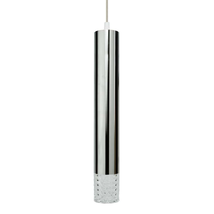 Lampadario a sospensione con filo TUBI 1xGU10/8W/230V cromo lucido