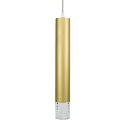 Lampadario a sospensione con filo TUBI 1xGU10/8W/230V oro