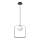 Lampadario a sospensione con filo TULA 1xG9/28W/230V quadrato nero