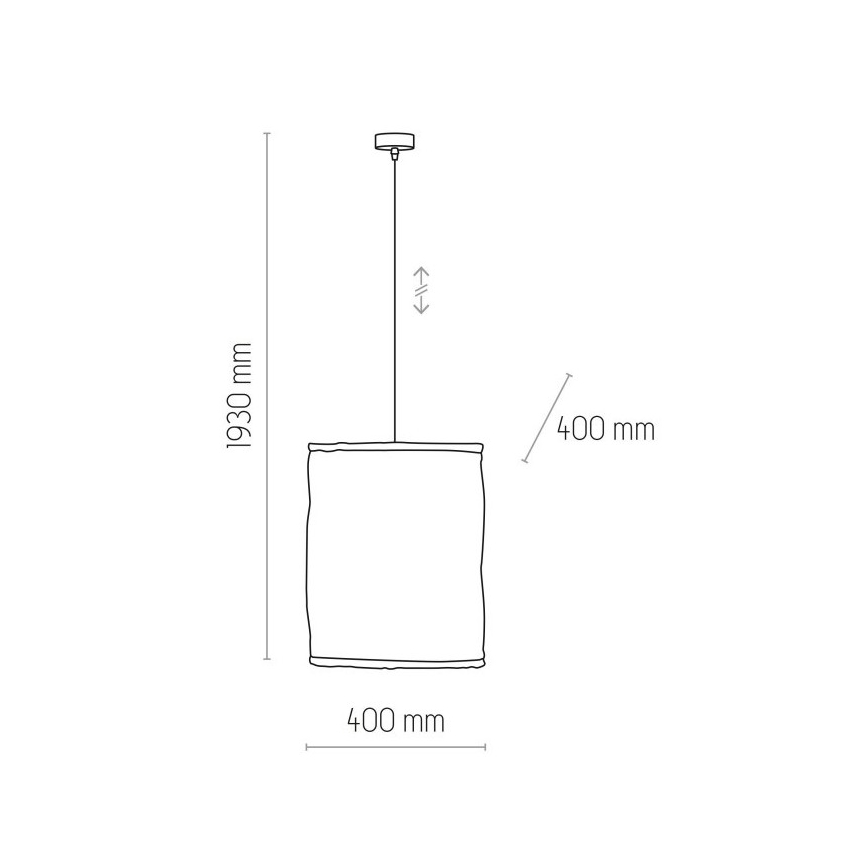 Lampadario a sospensione con filo TULUM 1xE27/15W/230V