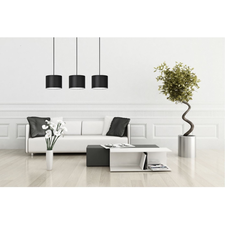 Lampadario a sospensione con filo TUZ 3xE27/60W/230V