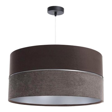 Lampadario a sospensione con filo TWIST 1xE27/60W/230V marrone/argento